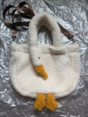 Plush Goose Purse